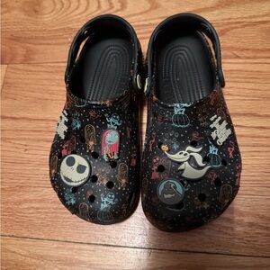 Kids Black NBC Print Crocs